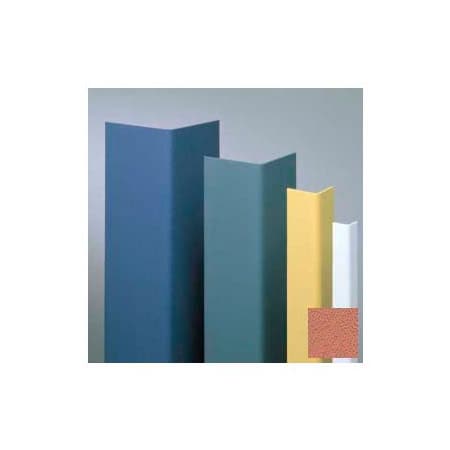 Pawling Vinyl Surface Mounted Corner Guard, 90Deg Corner, 1-1/2" Wings, 12'H, Ginger Spice, Vinyl W/Tape CGT-12-12-359